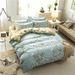 Home Garden Brushed Printed Quilt Cover Set_maomaolike.com