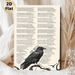 The Raven By Edgar Allan Poe Painting Poster, Vintage Monochrome Raven & Full Poem Text Poster, Classic Gothic Literary Decor For Home Study, Living_maomaolike.com