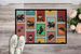 Lots Of Black And Tan Pomeranian Doormat Front Door Mat Indoor Outdoor Rugs For Entryway, Non Slip Washable Low Pile, 24H X 36W_maomaolike.com