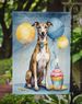 Greyhound Happy Birthday Garden Flag Mailbox Flag Decorative Yard Flag Banner Outside Patio Artwork Yard Flower Beds, Garden Size, Multicolor_maomaolike.com