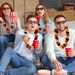 20Pcs Movie Night Flower Leis 19.7 In Golden Red Black Silk Flower Necklace Tropical Luau Hawaii Theme Party Favors Wreaths Headbands For Holiday Wedding Beach Birthday Decorations Supplies_maomaolike.com