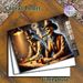 Cowboy Skeleton Painting Poster, Vintage Dark Moody Western Oil Painting Poster, Rustic Saloon Scene With Skeleton Cowboys, Artistic Wall Decor For_maomaolike.com