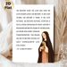 St. Clare Of Assisi Religious Quote Painting Poster, Serene Faith-inspired Graphic Poster, Inspirational Spiritual Message Suitable For Home, Prayer_maomaolike.com