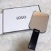 Metal Double Sided Foldable Makeup Mirror, Illuminated Desktop Vanity Mirror, Mini Portable Compact Beauty Mirror For Bedroom Dressing Table
_maomaolike.com