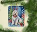 Komondor Christmas Reindeer Porcelain Ornament Christmas Tree Hanging Decorations For Home Christmas Holiday, Rectangle, Gift, Multicolor_maomaolike.com
