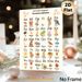 Russian Alphabet Painting Poster, Cute Cartoon Illustrated Poster, Practical For Russian Language Learning, Ideal For Study Areas And Language_maomaolike.com