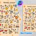 French Alphabet Painting Poster, Colorful Cartoon Illustrated Poster, Supports French Vocabulary Learning, Ideal For Study Areas And Living Spaces_maomaolike.com