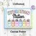 Hydration Station Painting Poster, Pastel-colored Cute Cartoon Water Bottles Poster, Gentle Reminder To Stay Hydrated, Ideal For Office, Break Room_maomaolike.com