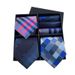 Unisex Men's gift box tie Fashion business striped tie square scarf set luxury gift box_maomaolike.com