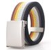 Unisex Military Buckle Canvas Belt Adjustable Colorful Casual Jeans Strap Fashion Waistband For Men Women Teen Students_maomaolike.com