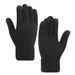 Men's double thick knit wool gloves Winter warm and fleece riding cold touch screen gloves_maomaolike.com