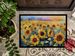 Sunflowers In Watercolor Doormat Front Door Mat Indoor Outdoor Rugs For Entryway, Non Slip Washable Low Pile, 24H X 36W_maomaolike.com
