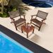 3 Pieces Outdoor Wooden Patio Rattan Furniture Set_maomaolike.com
