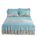 Thickened Quilted Skirt Style Dust Single Piece Skin-Friendly 1.2m 1.68m Sheet Lace Edge Protective Bed Cover_maomaolike.com