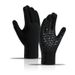 Knitted gloves with fleece thickening touch screen knitted cycling anti-slip offset warm winter gloves_maomaolike.com