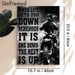 Motivational Dirt Bike Painting Poster, Monochrome Rainy Track Rider Poster, Inspirational Quote Design Ideal For Garage, Man Cave Or Living Room_maomaolike.com