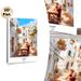 Bari Italy Townscape Painting Poster, Warm Vibrant Illustrated Mediterranean Alley Scene Poster, Captures Cozy Local Daily Life, Ideal For Living_maomaolike.com