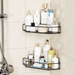 No-Drill Bathroom Kitchen Wall-Mounted Hanging Storage Rack Cosmetics Organizer Corner Shelf_maomaolike.com