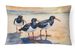 Birds, Birds, Birds Throw Pillow Throw Pillow For Indoor Couch Bed Outdoor Patio Washable, Oystercatchers Foraging 7523,12Hx16W_maomaolike.com