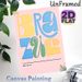 Art Typography "BRA ZU CA" Painting Poster, Vibrant Colorful Abstract Typographic Poster, Eye-catching Decorative Piece Ideal For Living Room, Bedroom_maomaolike.com