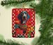 American English Coonhound Holiday Christmas Porcelain Ornament Christmas Tree Hanging Decorations For Home Christmas Holiday, Rectangle, Gift, Multicolor_maomaolike.com