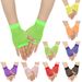 Unisex Vintage short fishnet gloves Bride wedding party half finger fingerless mesh gloves Mesh gloves_maomaolike.com
