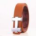 HOT Designer H Brand Belts Men Youth High Quality Male PU Leather Women Accessories for Teens Jeans Belt Black 3.3 Cm_maomaolike.com