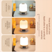 Clock Night Light With Touch Control, Baby Ambiance, Rechargeable, Eye Protection, Sleep Aid, Bedside Lamp For Bedroom_maomaolike.com