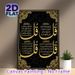 Islamic Quranic Verses Painting Poster, Luxury Gold-on-Black Islamic Calligraphy Poster, Elegant Religious Script Art Ideal For Home And Prayer Room_maomaolike.com