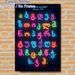 Georgian Alphabet Painting Poster, Vibrant Neon-hued Complete Georgian Alphabet Poster, Practical For Language Learning, Ideal For Study Rooms And_maomaolike.com