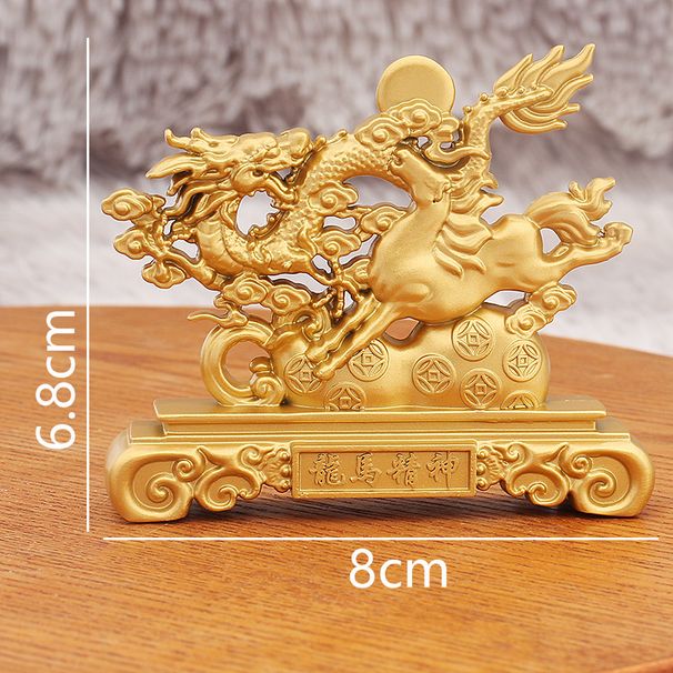 Gold Dragon Horse Spirit Coin Ornament Office Home Living Room Decoration Hot-Selling Craft In Scenic Areas_maomaolike.com