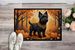 Black Cairn Terrier Fall Doormat Front Door Mat Indoor Outdoor Rugs For Entryway, Non Slip Washable Low Pile, 24H X 36W_maomaolike.com