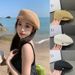 Hot Sale Women Beret Fashion Plain Octagonal Newsboy Retro Internet Celebrity Ladies Painter Tour Cap Breathable Sunscreen Hats_maomaolike.com