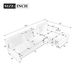 114" L-shaped Sofa Sectional Sofa With Two USB Ports And Two Power Sockets, A Storage Drawer And A Reversible Chaise Lounge For Living Room_maomaolike.com