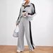 Women's Clothing street casual suit high end design sweatshirt, wide leg pants two piece set_maomaolike.com