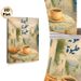 Mediterranean Coffee Alley Painting Poster, Soft Watercolor-style Scenery Poster, Nostalgic Coastal Alley View With Arabic Calligraphy, Ideal For_maomaolike.com