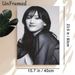 Female Portrait Painting Poster, Monochrome Soft Realistic Portrait Poster, Elegant Understated Decor Suitable For Bedroom, Living Room_maomaolike.com