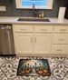 Cat Cemetery Spooky Halloween Memory Foam Kitchen Mat Machine Washable Anti-Fatigue Mat Cushion Comfort Bath Mat Or Kitchen Rug_maomaolike.com