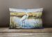 Birds, Birds, Birds Throw Pillow Throw Pillow For Indoor Couch Bed Outdoor Patio Washable, Snowy Egret 7533,12Hx16W_maomaolike.com