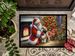 Lhasa Apso And Santa Claus Doormat Front Door Mat Indoor Outdoor Rugs For Entryway, Non Slip Washable Low Pile, 24H X 36W_maomaolike.com