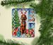 Irish Setter Christmas Reindeer Porcelain Ornament Christmas Tree Hanging Decorations For Home Christmas Holiday, Rectangle, Gift, Multicolor_maomaolike.com