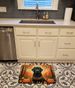 Black Labrador Retriever Fall Memory Foam Kitchen Mat Machine Washable Anti-Fatigue Mat Cushion Comfort Bath Mat Or Kitchen Rug_maomaolike.com