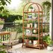 5-Tier Bookshelf, 70.8" Open Bookcase Arched Display Rack_maomaolike.com