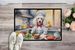 White Poodle The Chef Doormat Front Door Mat Indoor Outdoor Rugs For Entryway, Non Slip Washable Low Pile, 24H X 36W_maomaolike.com