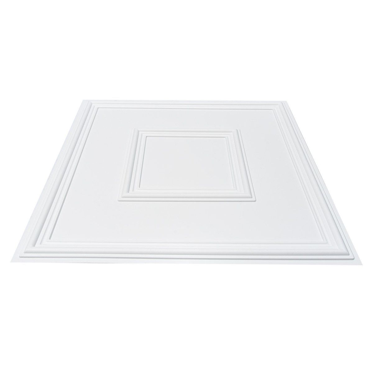 VEVOR Ceiling Tiles 12-Pack 24 X 24 In PVC Easy Installation White Geometric_maomaolike.com