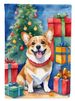Corgi Christmas Reindeer Garden Flag Mailbox Flag Decorative Yard Flag Banner Outside Patio Artwork Yard Flower Beds, Garden Size, Multicolor_maomaolike.com