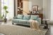 Fabric 3 Seater Couch With 2 USB, Comfortable Sectional Couches And Sofas For Living Room Bedroom Office Small Space, Easy Assembly & Comfy Cushion,Light Green_maomaolike.com