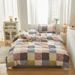 Wholesale INS Fresh Korean Retro Style All-Cotton 4-Piece Plaid Floral Homestay Apartment Pure Cotton Four-Piece Set_maomaolike.com
