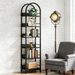 Versatility Display Shelf,Compact Bookshelf,Arched Corner Bookcase_maomaolike.com