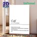 Bosnian "Ćejf" Definition Painting Poster, Minimalist Typographic Text Poster, Thought-provoking Life Concept Decor For Home, Office, Living Area_maomaolike.com